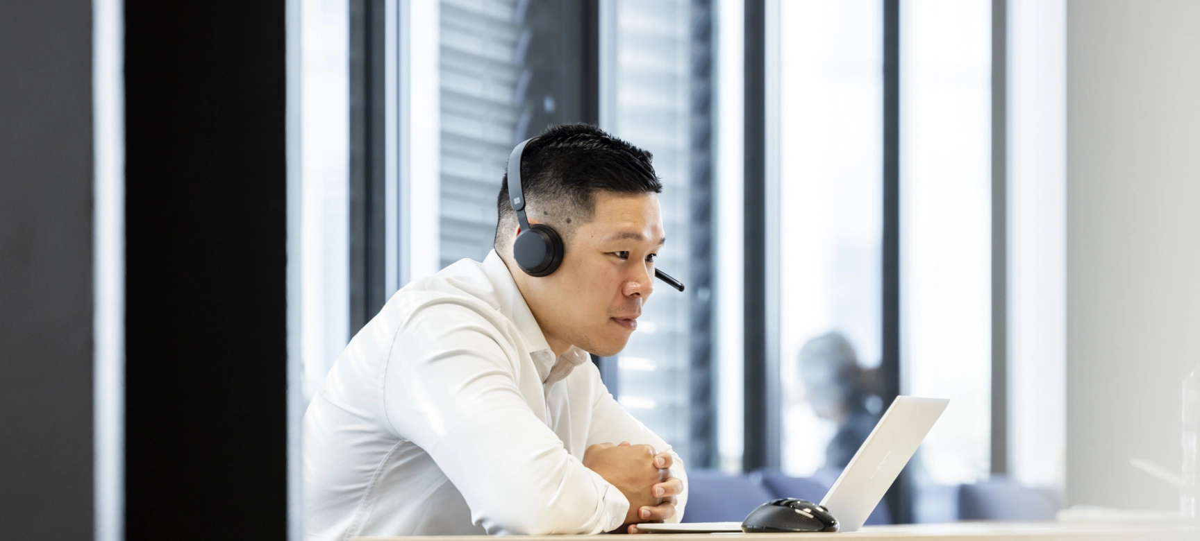 Man Working At Desk